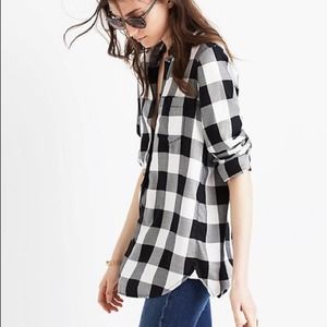Madewell Buffalo Check Slim Ex Boyfriend Shirt!